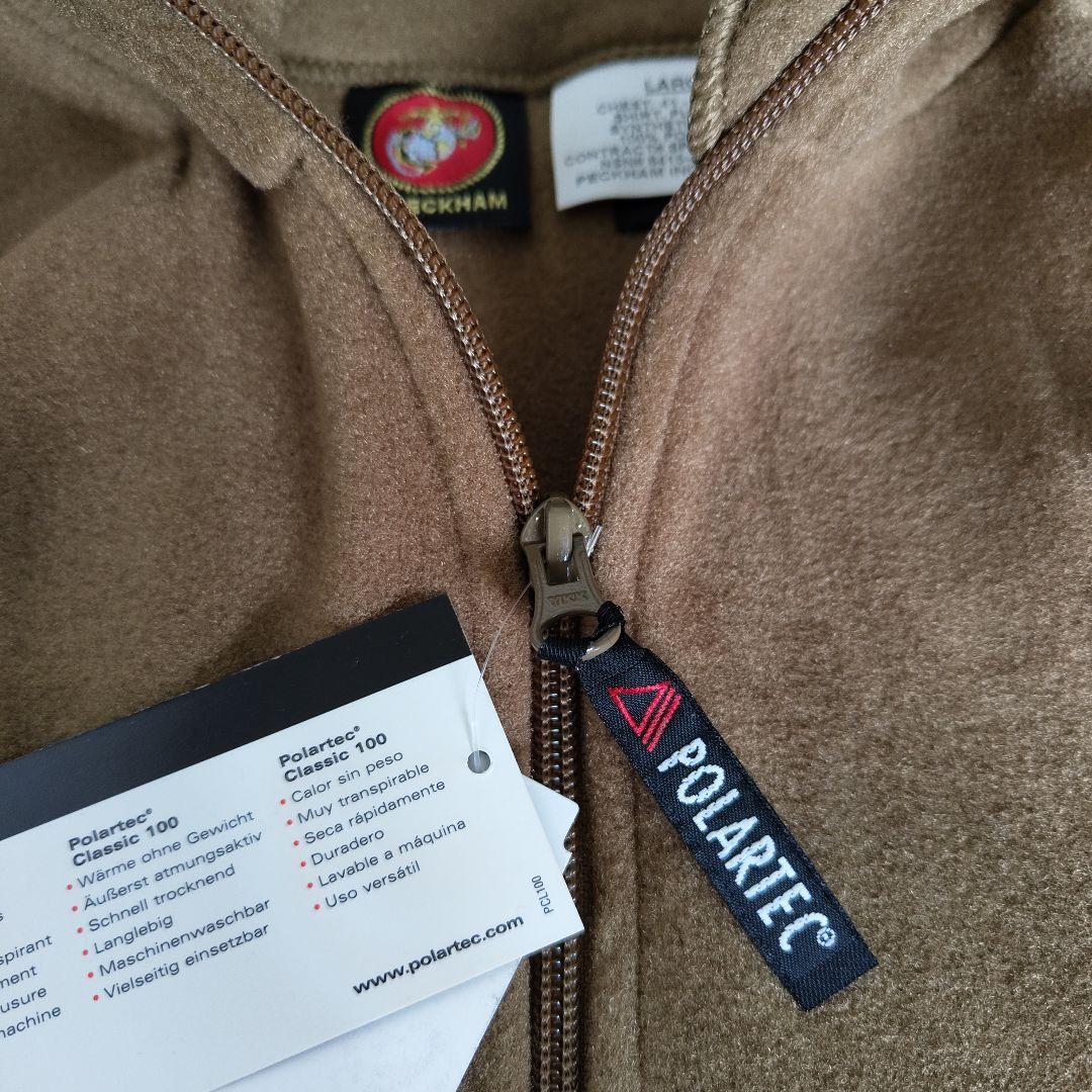 [USMC] halfzip fleece jacket, deadstock  / L