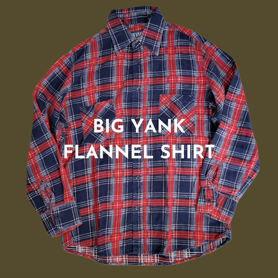 [BIG YANK] flannel check shirt / M