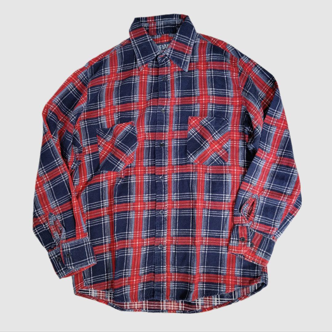 [BIG YANK] flannel check shirt / M