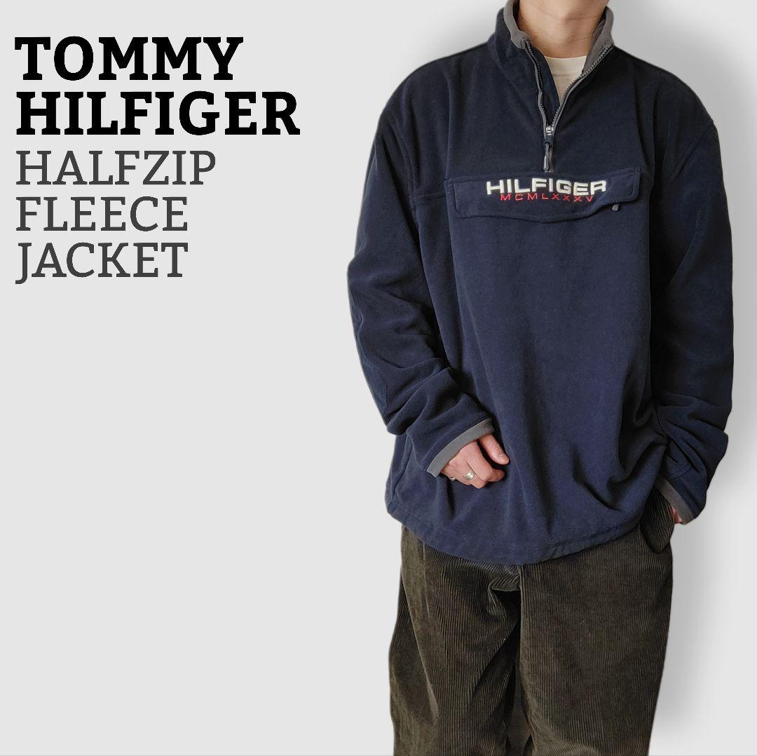 [TOMMY HILFIGER] half zip fleece jacket / XL