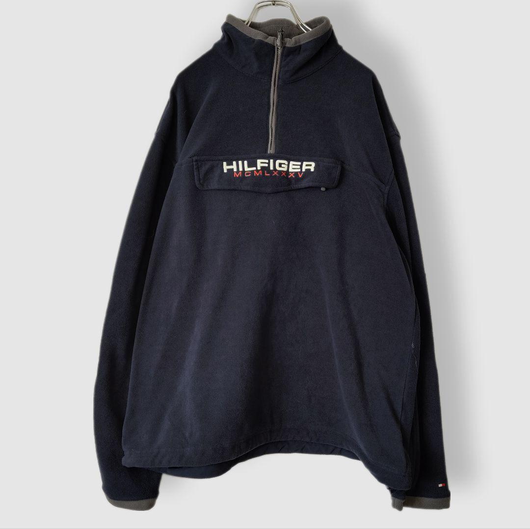 [TOMMY HILFIGER] half zip fleece jacket / XL