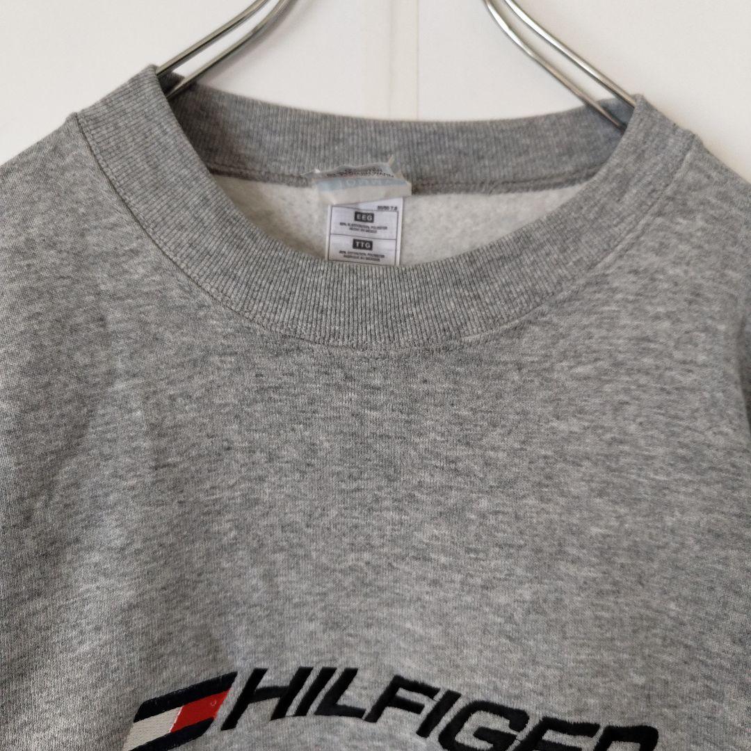 [TOMMY HILFIGER] 90s logo sweat, made in USA