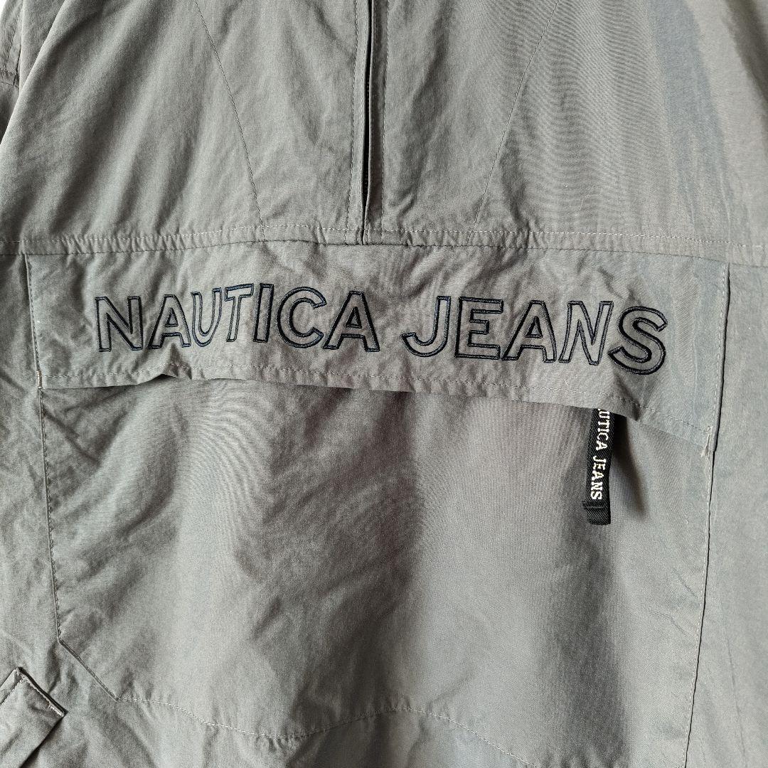 [NAUTICA] half zip nylon jacket / L