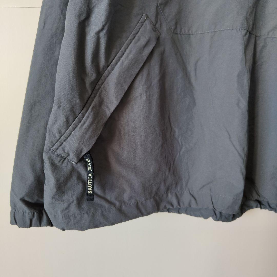 [NAUTICA] half zip nylon jacket / L
